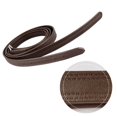 thumbnail image 2 of 2pcs Leather Stirrup with Stainless Steel Hardware Soft Stirrup Strap, 2 of 10