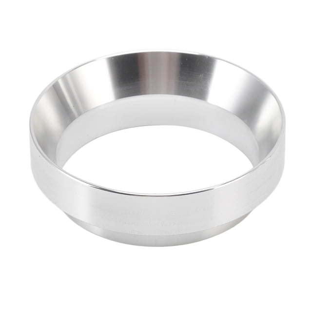 Coffee Powder Ring, Aluminium Alloy 58mm Coffee Dosing Funnel Food Grade Easy To Clean For Home Silver