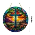 thumbnail image 3 of WRKEKC Clearance Nativity Scene Stained Glass Suncatcher Christmas Nativity Scene Window Hanging Stained Glass for Christmas Nativity Scene Suncatchers for Window Stained Glass, 3 of 7