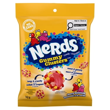 Friandise Nerds Limonade a la Cerise 10/142g friandise en sac sans colorants artificiels, Eleve en  Sucres