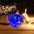 thumbnail image 3 of QIPOPIQ Decorated Inflatable Christmas Outdoor 60CM Ball Giant Christmas Inflatable Ball Christmas Tree Decorations Winter With Lamp Christmas Decoration Gift Clearance New Year, 3 of 6