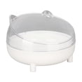 thumbnail image 4 of Bol d'Alimentation Incliné pour Animaux, Bol d'Alimentation Confortable pour Nourriture d'Animaux Réduisant le Fardeau sur le Cou Base Stable Bouche Oblique Matériau Sûr pour Petits Animaux pour Intérieur pour Chiot Blanc, 4 of 8