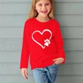 thumbnail image 5 of RXIRUCGD Chemises à Manches Longues pour Filles, Col Rond Mignon, Blouses Décontractées Élégantes (Rouge, Taille : 3 Ans), 5 of 5