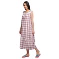 thumbnail image 4 of Moomaya Chemise de Nuit à Manches pour Femmes, Imprimée, en Coton, 4 of 5