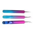 thumbnail image 3 of Octpeak Blackhead Remover,3pcs Blackhead Remover Tools With Stainless Steel Straight Head Curved Head Slant Tip Clips Pimple Popper Tool Kit, Tool Extractor Kit, 3 of 8