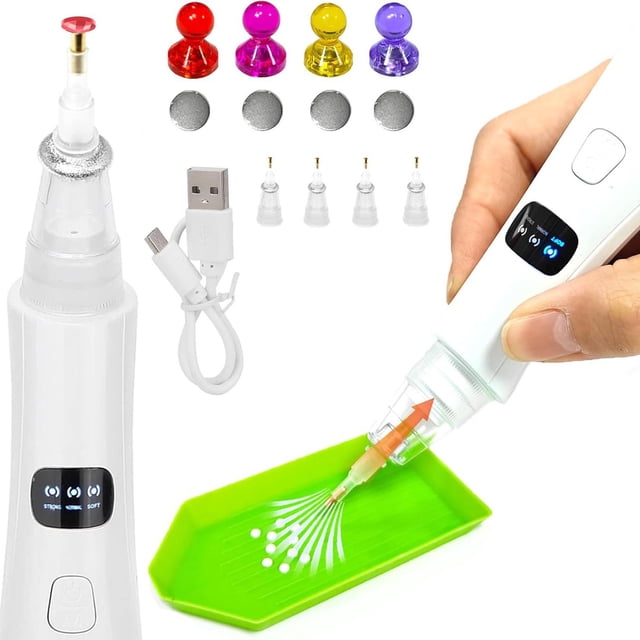 pitrice Diamond Art Brush Intelligent Suction Modes Suitable For All Diamond Sizes Adopting Silicone Non white