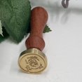 thumbnail image 2 of WHEANG Home Decor Fire Lacquer Seal Retro English Letter Copper Headquets Seal Wax Hand Account Seal and Copper Chapter Bronze Head One Size Multi-Color, 2 of 4
