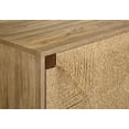 thumbnail image 3 of Monarch Specialties Tv Stand, 72 Inch, Media Entertainment Center, Storage Cabinet, Console, Walnut Laminate, Natural Seagrass, Mid Century, Modern, 3 of 8