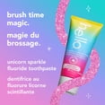 thumbnail image 2 of Dentifrice pour enfants hello Unicorn Sparkle au fluorure, dentifrice parfum gomme à claquer, tube de 119 g, 2 of 8