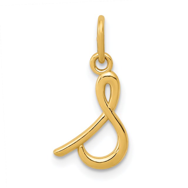 Charme Initial en Or Jaune 14K
