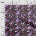 thumbnail image 2 of oneOone Viscose Chiffon Bluish Violet Fabric Tropical Abstract Craft Projects Decor Fabric Printed by The Yard 42 Inch Wide, 2 of 4