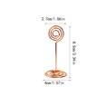thumbnail image 2 of Baohd 10 Pièces Numéro de Table Stand Forme Ronde en Métal Commode Porte-Cartes Centres de Pièces Pince à Papier Décoration de Mariage Décor de Table Ronde Or rose, 2 of 5