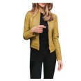thumbnail image 2 of Drppepioner Veste Motard à Revers pour Femmes, Fermeture à Glissière, Courte, Punk, Grande Taille, 2 of 6