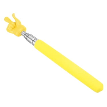 Unique Bargains Telescopic Teachers Pointer Stick, 1 Pcs Classroom Hand Finger Pointer, Yellow