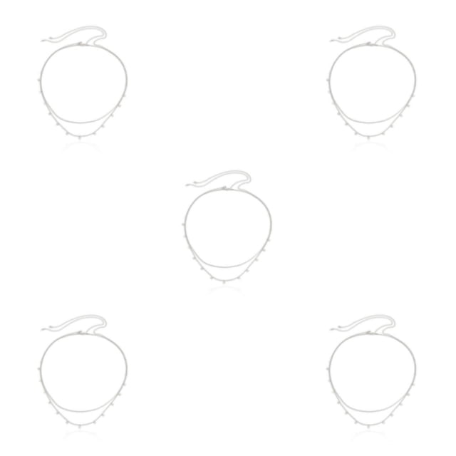 relayinert Silver Wide Application Chain Belt For Versatile Dressing Waist Chain Belt Chain Belt Y2K Body Chain 5Set