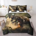 thumbnail image 1 of YST Dinosaur 7-Piece Bed in a Bag Comforter Set, King Size – Ancient Animal Theme, Polyester, 1 of 5