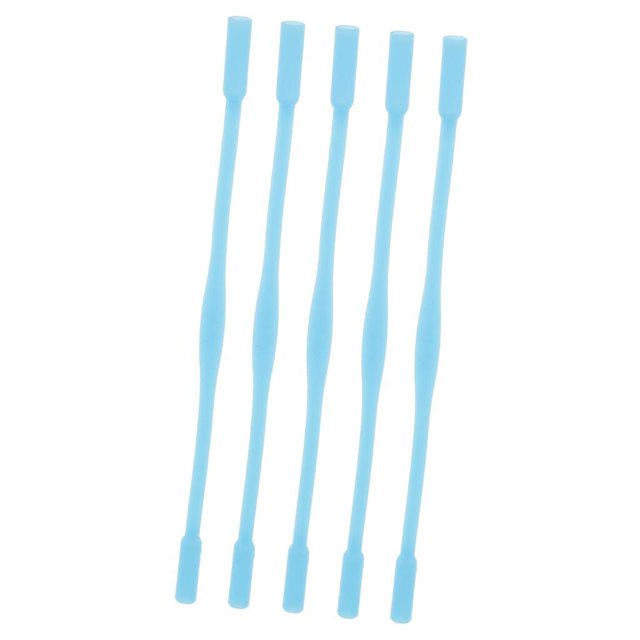maskred 5pcs Enfants Lunettes de Silicone Antidérapant Sangle Cordon Bande Sport Bleu 1Set