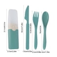 thumbnail image 3 of Dvkptbk Artificial knife cutlery Straw Plastic Knife Fork and Spoon Tableware Set, 3 of 6