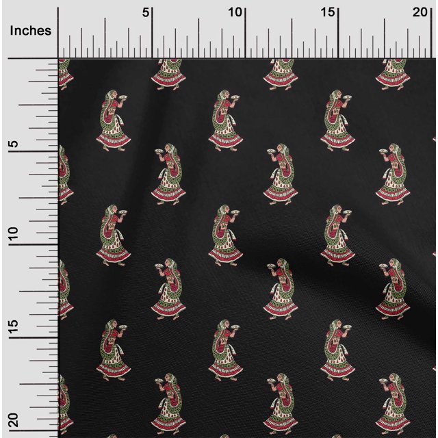 oneOone Tissu Popeline de Coton Femmes Tissu Imprimé au Mètre 42 Pouces de Large