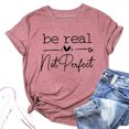 thumbnail image 4 of WEIYLL Womens Tshirt Short Sleeve Letter Print Red Blouse Sizes L, 4 of 4
