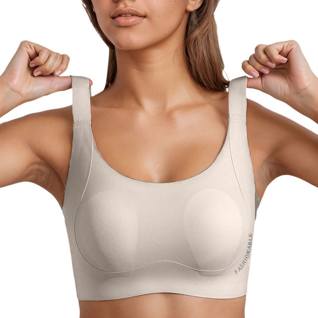 Seamless Everyday Bras For Women No Underwire Bralettes Push Up Wireless Supportive Full Coverage Sports Bras Front Closure Wireless Bras for Women Non Removable Padded Sports Bras for Women Womens