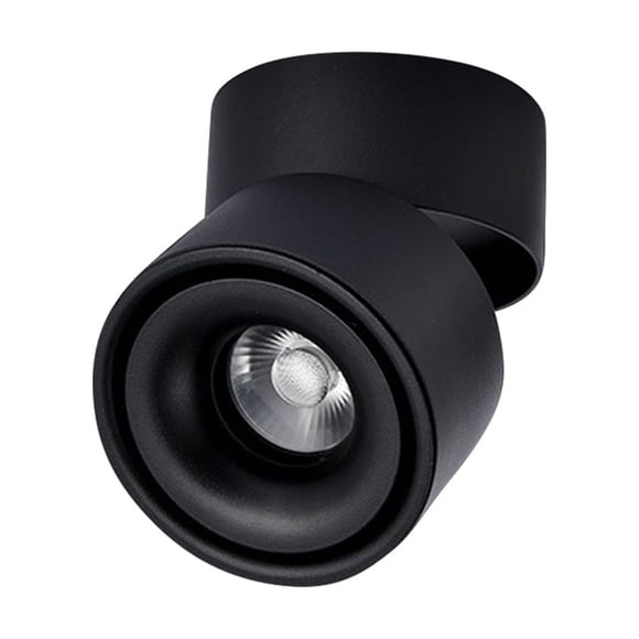 KAKOWELY track lighting head 10W LED Downlight Adjustable Ceiling Surface Mounted COB Track Lighting Head Spotlight Lamp Cold Light3.94"X3.94"X3.94"