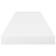thumbnail image 5 of vidaXL Floating Wall Shelf High Gloss White 80x23.5x3.8 cm MDF, 5 of 5