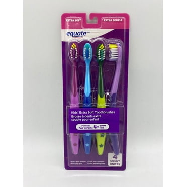 Equate Kids Extra Soft Toothbrushes 4 pack