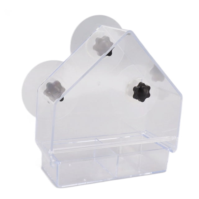 Transparent Window Bird Feeder,Window Bird Feeder Detachable Clear Birds Feeders Suction Cup Bird Feeder High-End Performance