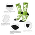 thumbnail image 4 of Wukai Chaussettes Mi-Mollet Imprimé Citrons Verts Contrastés, Design Imprimé 3D Chaussettes Adultes, Chaussettes de Sport Haute Élasticité Respirantes, Adaptées pour Quotidien, Unisexe, 4 of 6