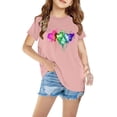thumbnail image 1 of LSLJS T-shirt en Coton pour Garçons et Filles, Mode Mignon Col Rond Imprimé Tee Manches Courtes, Vêtements d'Été pour Filles, 1 of 5