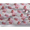 thumbnail image 3 of Soimoi Gray Georgette Viscose Fabric London Theme Architectural Printed Fabric 1 Yard 42 Inch Wide, 3 of 3