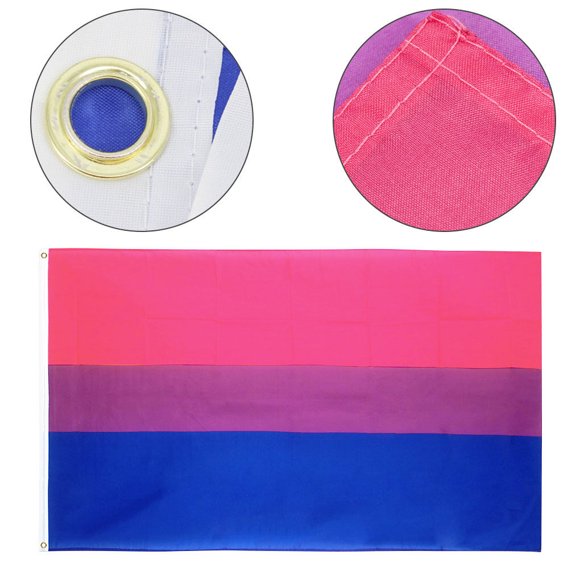 letairis Rainbow Flag Polyester Colorful Print Banner Double Stitching Flag Decoration 90x150cm