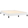 thumbnail image 3 of vidaXL Bed Frame White 137x190 cm Full Faux Leather, 3 of 7