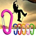 thumbnail image 3 of 6Pcs Climbing Buckles Rustproof Smooth Edge Anti Fade Gourd Shape Aluminum High Hardness Bright Color Carabiners for Travel, 3 of 7