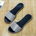 thumbnail image 4 of Womens Flat Sandals Rhinestone Clear Strap Open Toe Colorful Blingbling Non Slip Lightweight Breathable Summer Beach Sandals Black, 4 of 5