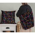 thumbnail image 5 of Soimoi Black Silk Fabric Flower & Butterfly Decor Fabric Printed BTY 42 Inch Wide, 5 of 5