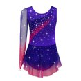thumbnail image 4 of Freebily Robe de Danse Ballet Patinage Artistique à Manches Longues pour Filles avec Strass Violet 8, 4 of 7