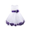 thumbnail image 1 of Oyolan Robe de Demoiselle d'Honneur pour Bébé Fille Robe de Fête Formelle de Mariage Robe de Baptême en Tulle Princesse Concours Violet 12, 1 of 5