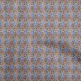 thumbnail image 1 of oneOone Rayon Orange Fabric Asian Ikat Craft Projects Decor Fabric Printed By The Yard 56 Inch Wide, 1 of 5