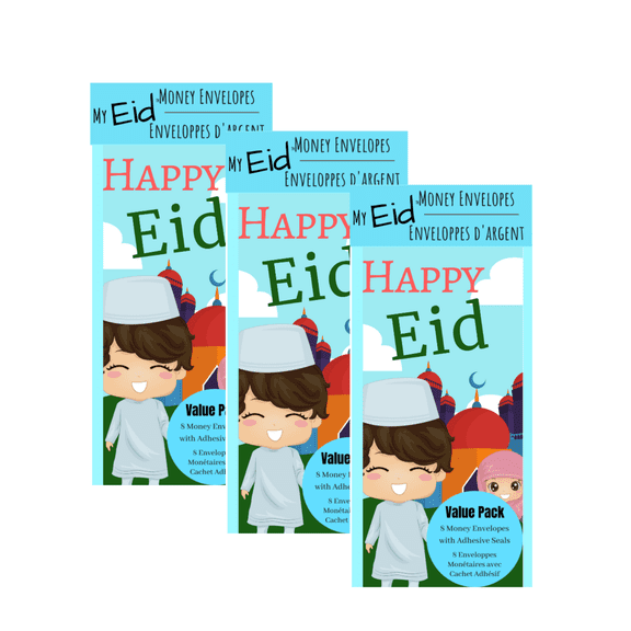 Also Sophia Special Buy - Twenty Four (24)- Eid Money Envelopes of The Little Boy & Friends Happy Eid Money Envelopes