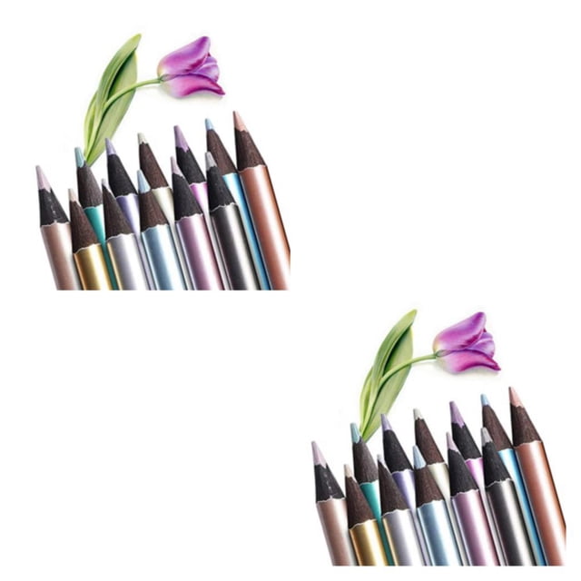 pitrice 12pack/lot Eco-friendly Colors Metallic Colored Pencils For Artistic Fashion Colors Metallic Pencil 2Set