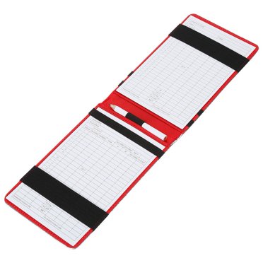 Herwey PU Golf Score Counter Keeper Card Holder Gift Sports Accessories with Pencil , Golf Score Counter Accessories, Golf Accessories