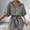 Black, variant on Wesltd Women Rompers Summer Loose Lapel Short Jumpsuit Casual Beach Outfits Vacation Clothes