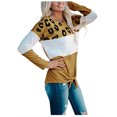 thumbnail image 2 of RKSTN Sweaters for Women Fashion Stripe Leopard Print Comfortable Long Sleeves Sweater Tops Fall Sweaters, 2 of 9