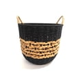 thumbnail image 2 of Hometrends Woven Paper & Water Hyacinth Storage Basket, Small, 2 of 6