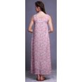 thumbnail image 4 of Bimba Robe de Nuit en Rayonne pour Femmes Maxi Imprimée Tenue de Sommeil Robe de Nuit-TG, 4 of 5