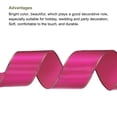 thumbnail image 3 of Unique Bargains 1 1/2 Inch 25 Yard Wide Satin Ribbon with Gold Edges Grosgrain Fabric Ribbon for Gift Wrapping, Rose Red, 3 of 7