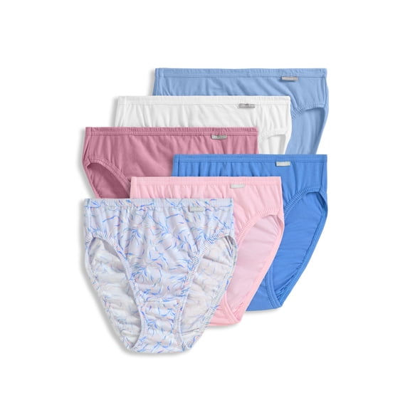 Jockey Women's Plus Size 100% Cotton Elance French Cut - 6 Pack