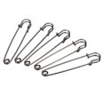 thumbnail image 1 of Uxcell Safety Pins 3.94 Inch Large Metal Sewing Pins Black 10Pcs, 1 of 5
